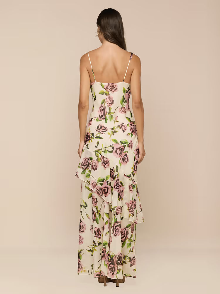 Lagence TS Viola Silk Cowl Neck Gown