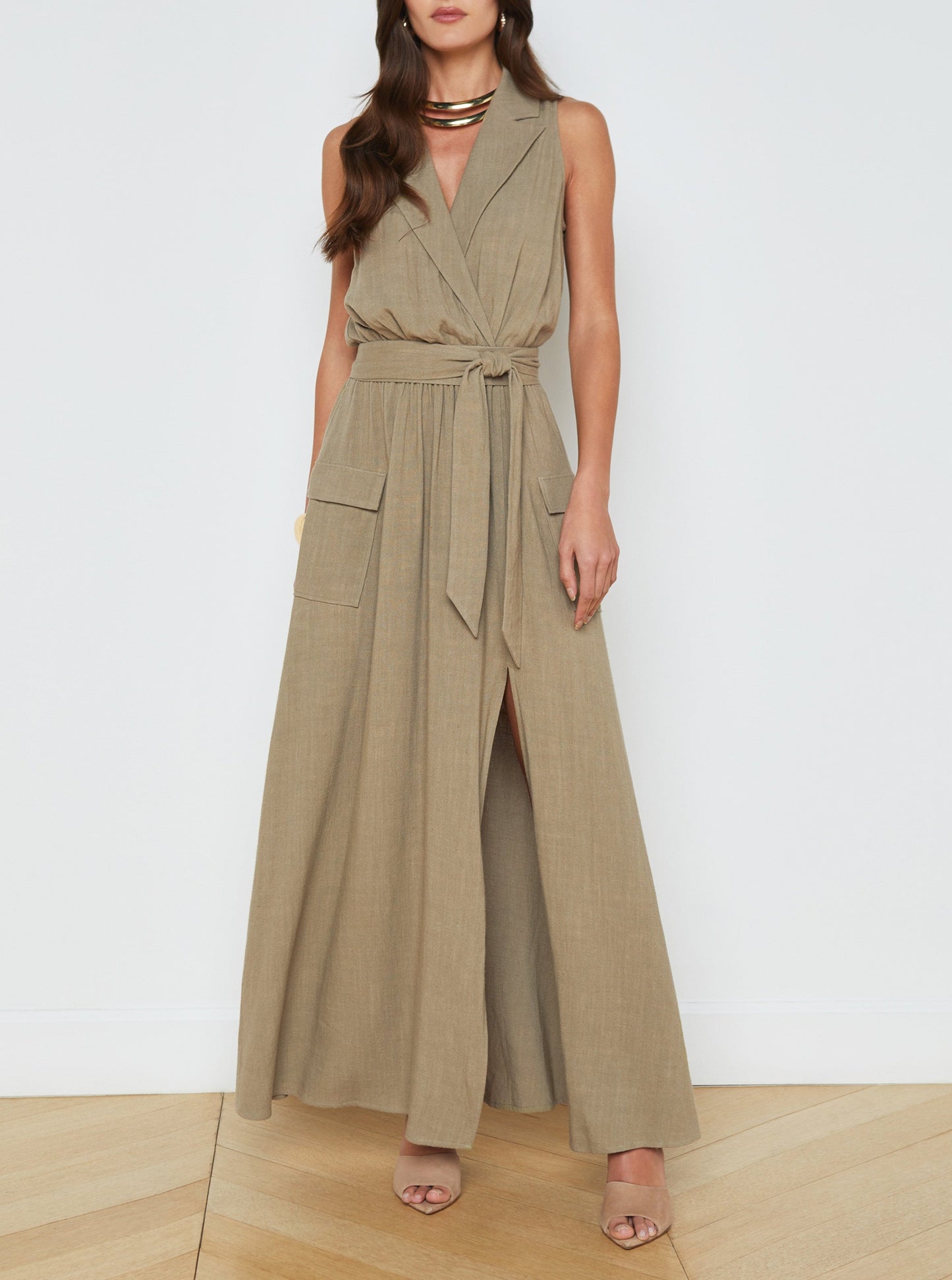 Lagence Mayer Military Maxi Dress