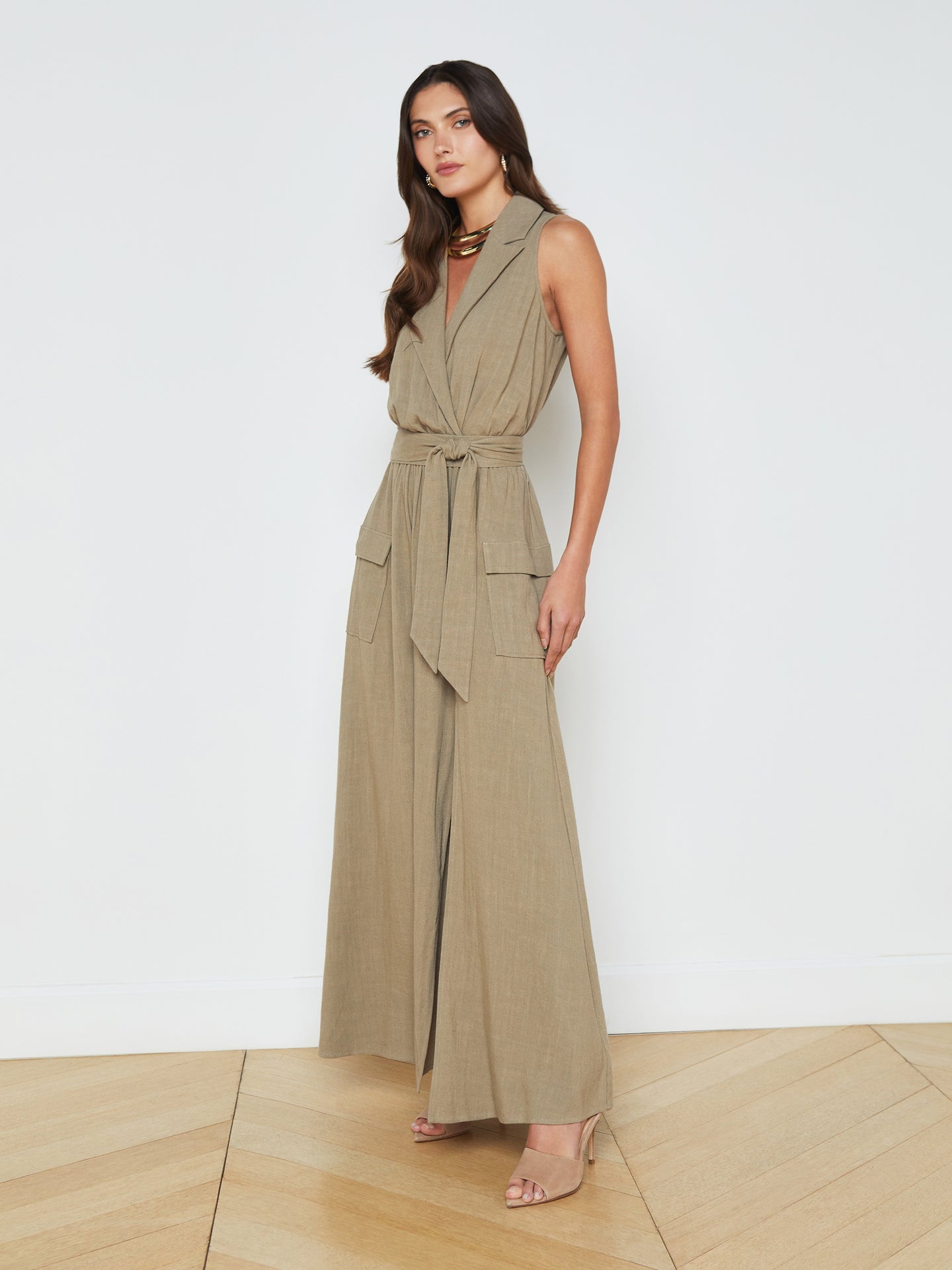 Lagence Mayer Military Maxi Dress