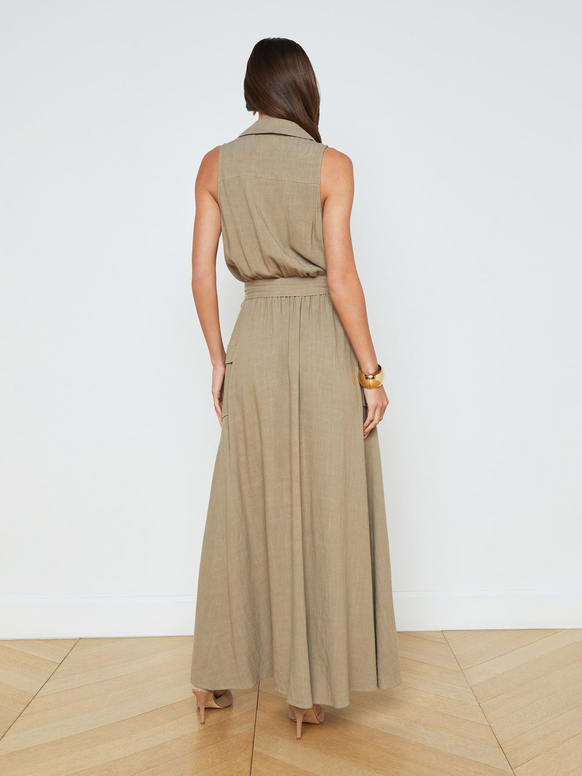 Lagence Mayer Military Maxi Dress