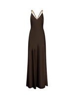 L'Agence Ts Saint Beaded Strap Gown
