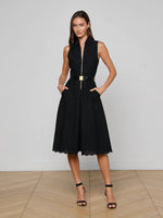L'agence TS Kylo Belted Shirt Dress