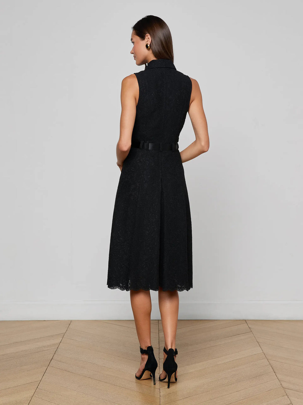L'agence TS Kylo Belted Shirt Dress