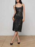 L'agence Ts Kazuko Lasercut Midi Dress