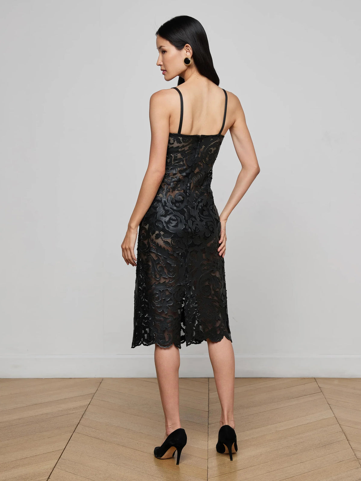 L'agence Ts Kazuko Lasercut Midi Dress