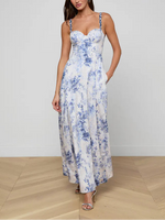 L'agence TS Sutton BDD Strap Maxi Dress