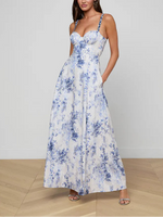 L'agence TS Sutton BDD Strap Maxi Dress