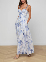 L'agence TS Sutton BDD Strap Maxi Dress