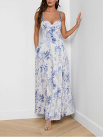 L'agence TS Sutton BDD Strap Maxi Dress