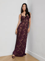 L'Agence Ts Laynie Lace Maxi Dress