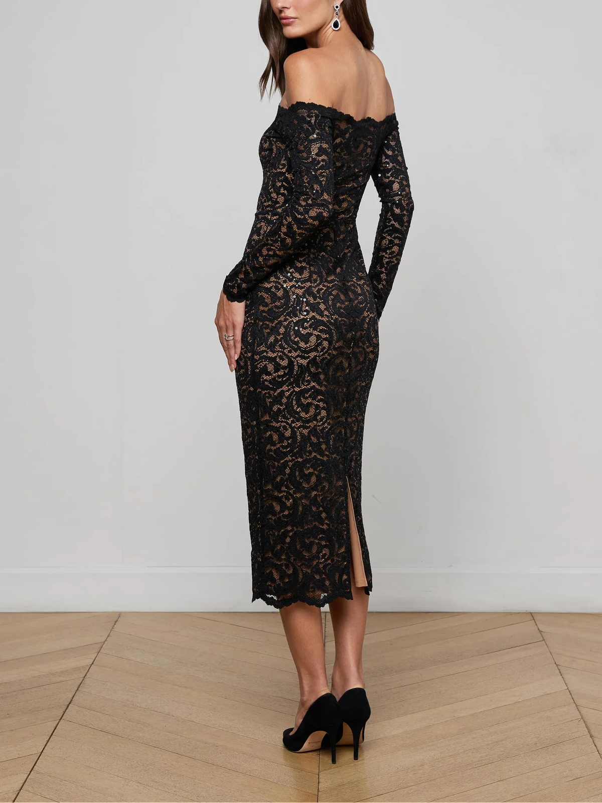 L'agence Ts Lindsay Off Shoulder Dress