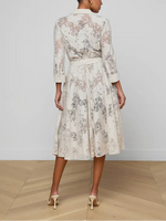 L'agence TS Ralphie 3\4 Sleeve Midi Dress