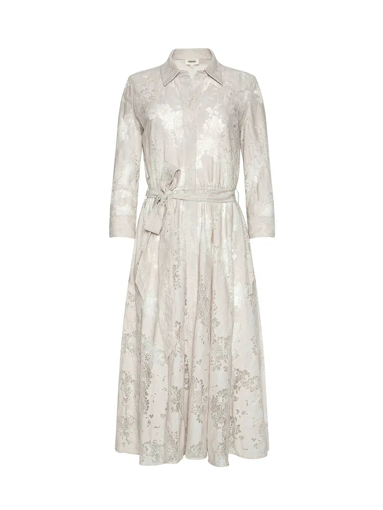 L'agence TS Ralphie 3\4 Sleeve Midi Dress