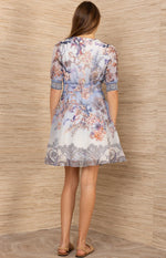 Hale Bob Kaeli Linen Organza Dress