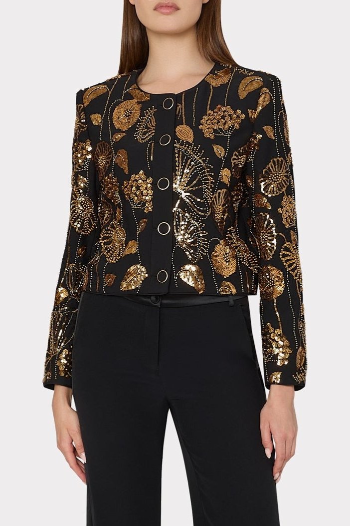 TS Milly Pheobe Floral Field Embroidered Jacket