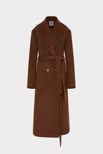 Milly Ts Wyatt Fringe Wool Overcoat