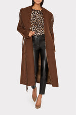 Milly Ts Wyatt Fringe Wool Overcoat
