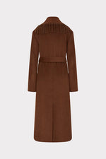 Milly Ts Wyatt Fringe Wool Overcoat