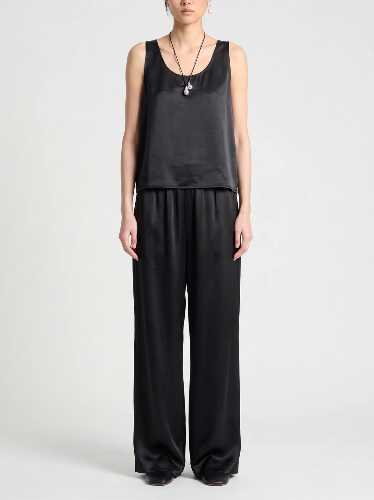 Saint Art Isola Charmeuse Scoop Neck Tank