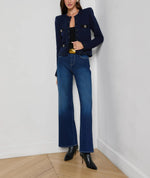 L'agence Astor Contrast Trim Cardigan