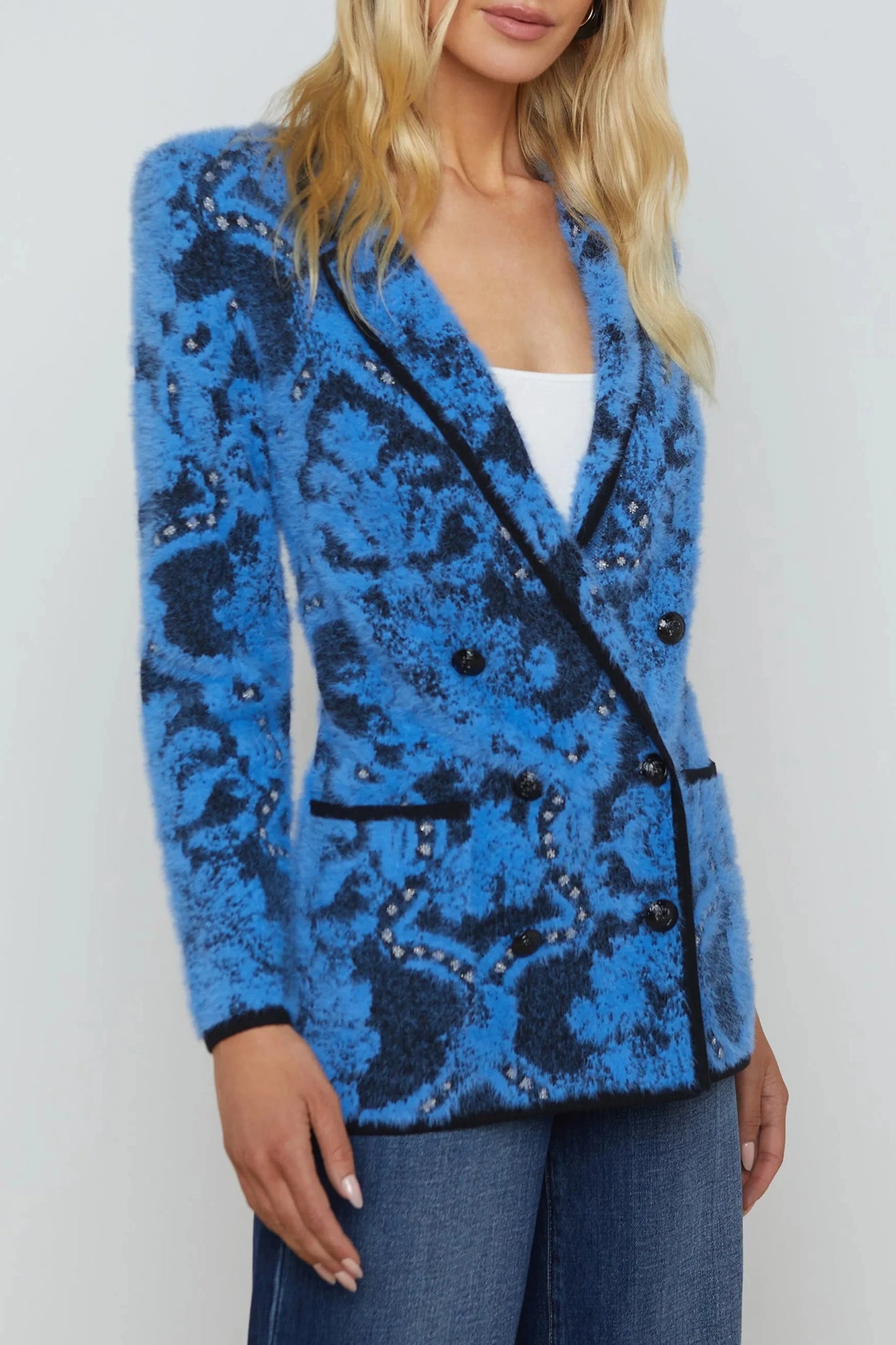 Lagence Eileen Jacquard Knit Blazer