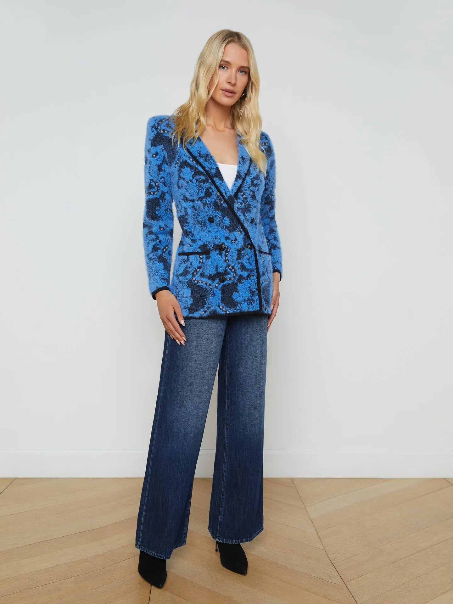 Lagence Eileen Jacquard Knit Blazer