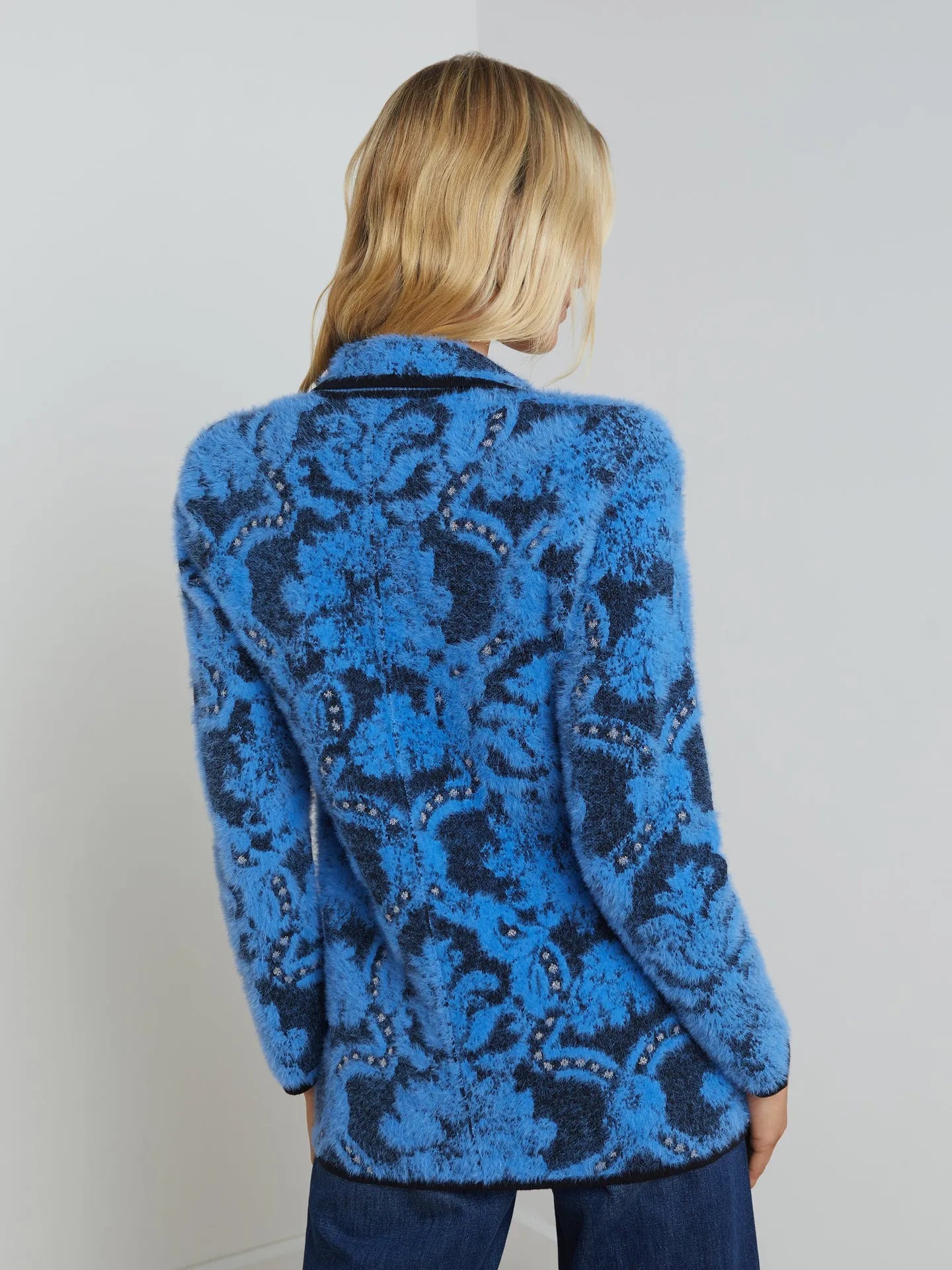 Lagence Eileen Jacquard Knit Blazer