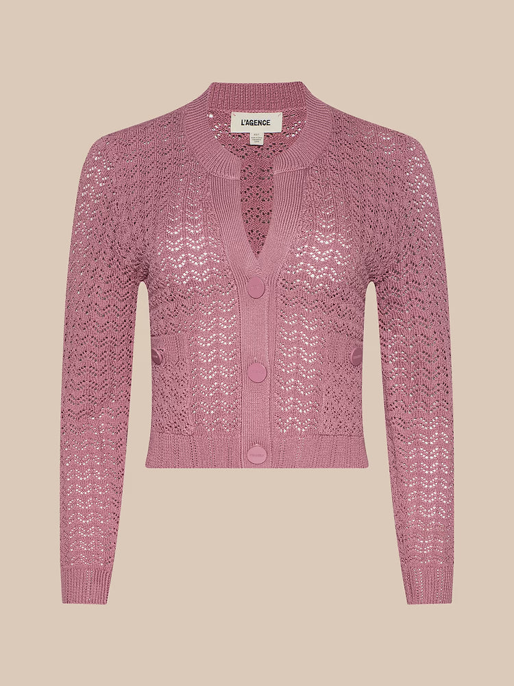 Lagence TS Orla Pointelle Knit Cardigan