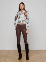 Lagence Osiris Jacquard Collared Cardigan