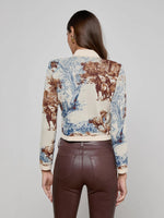Lagence Osiris Jacquard Collared Cardigan