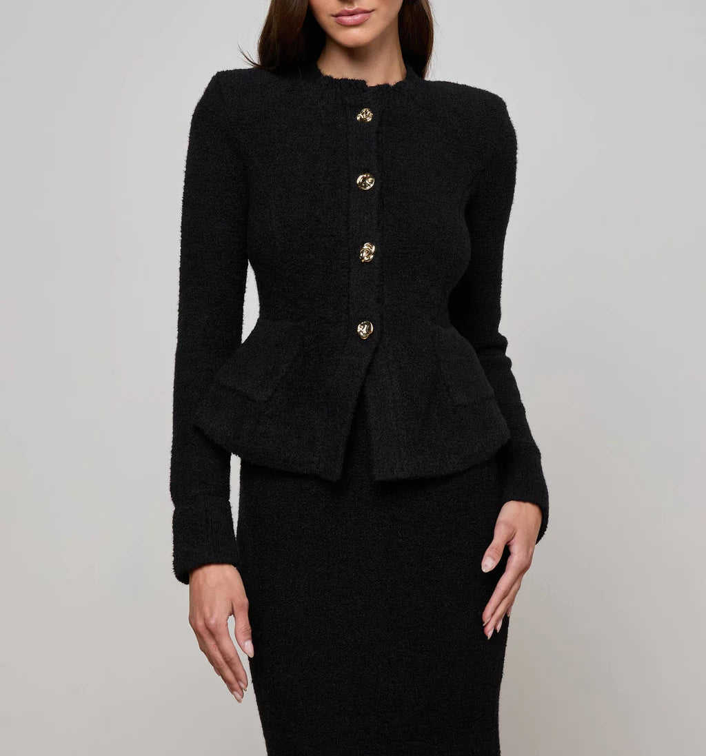Lagence Melissa Knit Flare Cardigan
