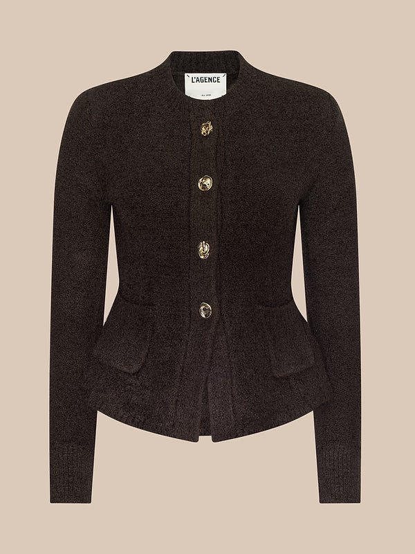 Lagence Melissa Knit Flare Cardigan