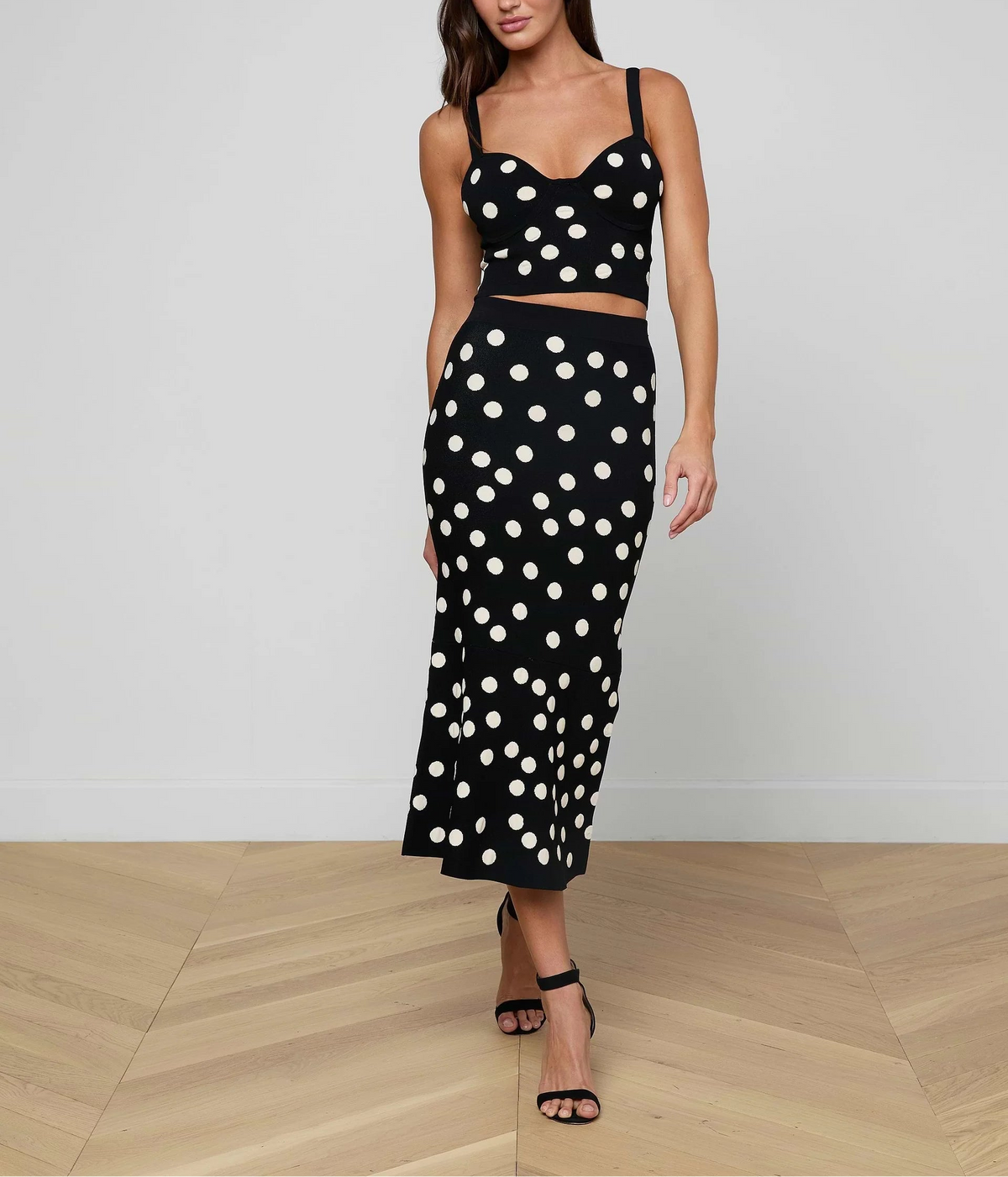 L'agence Mae Knit Flare Skirt