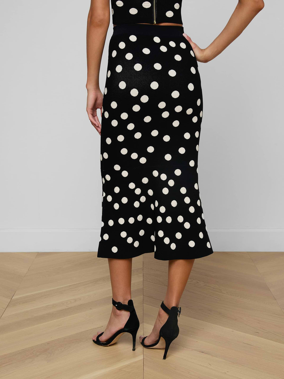 L'agence Mae Knit Flare Skirt