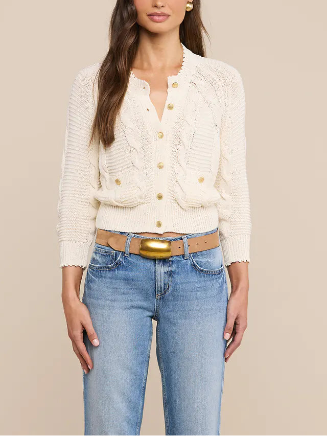Lagence Darcy Cable Stitch Cardigan