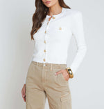 Lagence Toulouse Crop Crew Neck Cardi