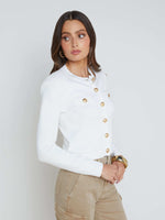 Lagence Toulouse Crop Crew Neck Cardi