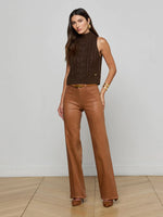 L'Agence Ts Bellini Cable Turtleneck Tank