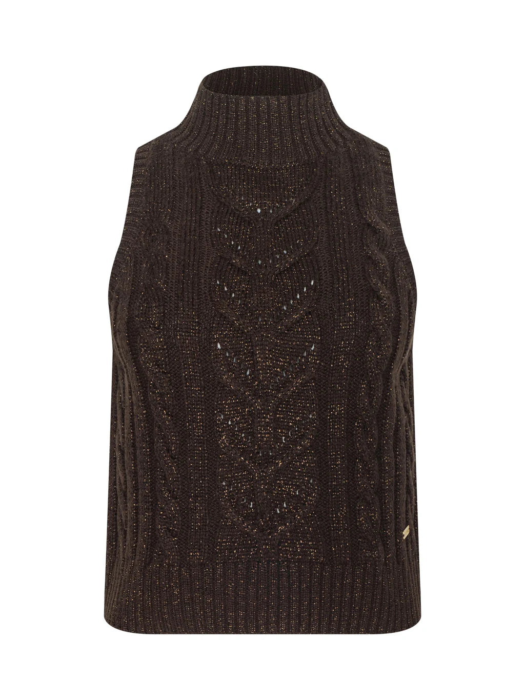 L'Agence Ts Bellini Cable Turtleneck Tank