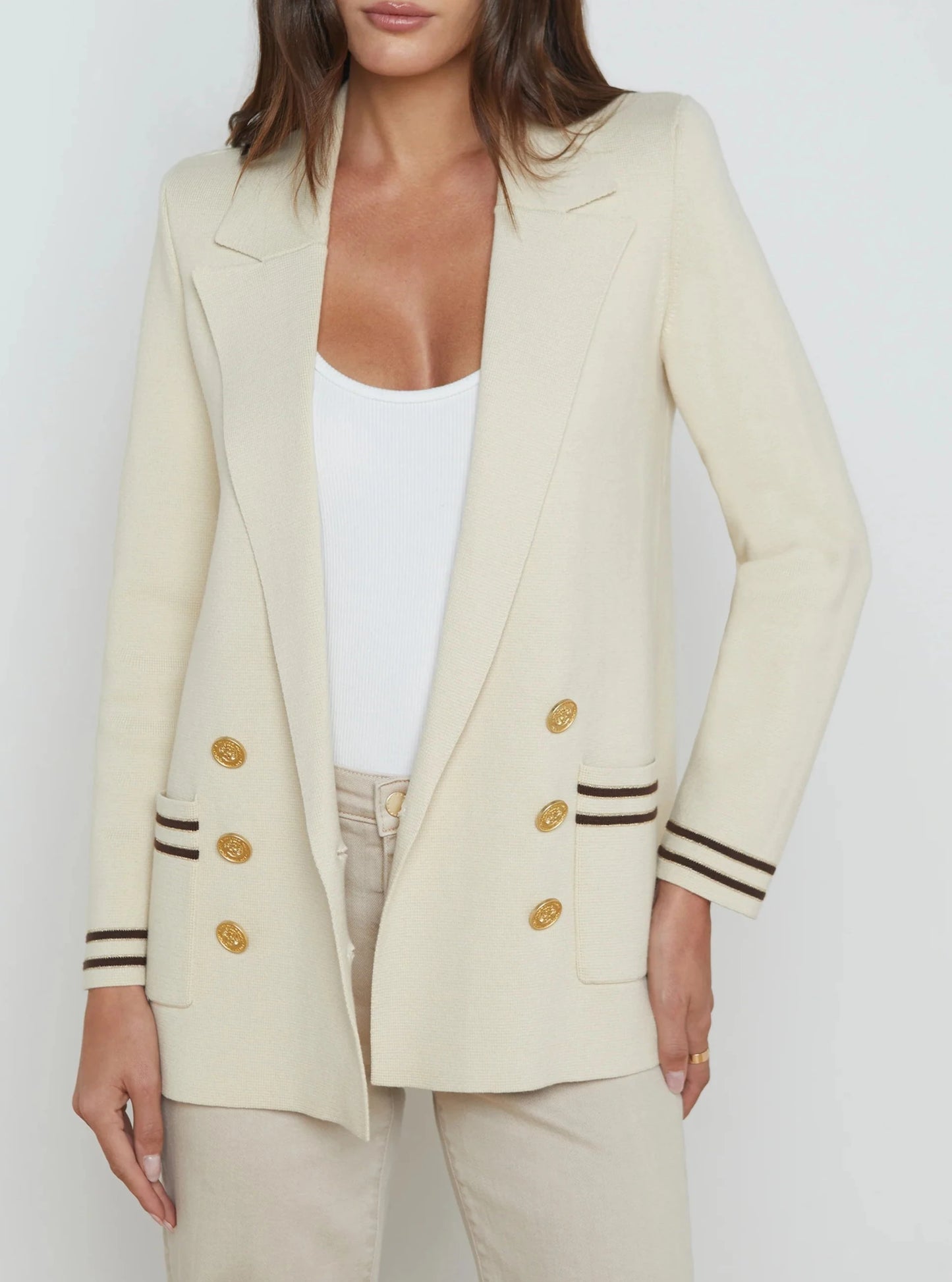 Lagence Eileen Boyfriend Knit Blazer