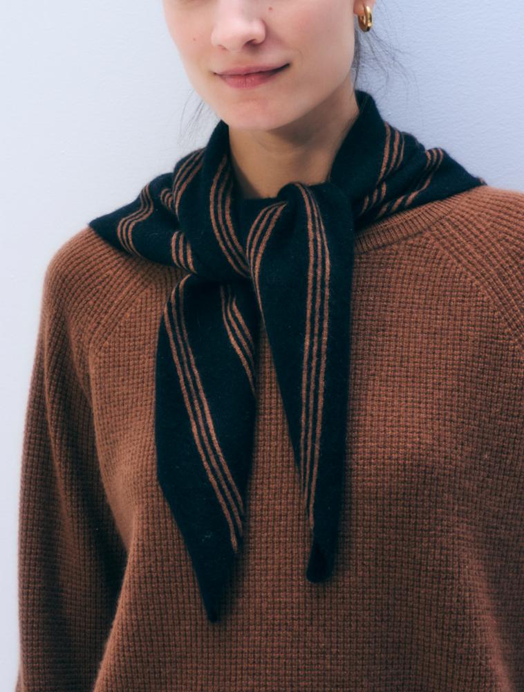 White + Warren Cashmere Striped Scarf