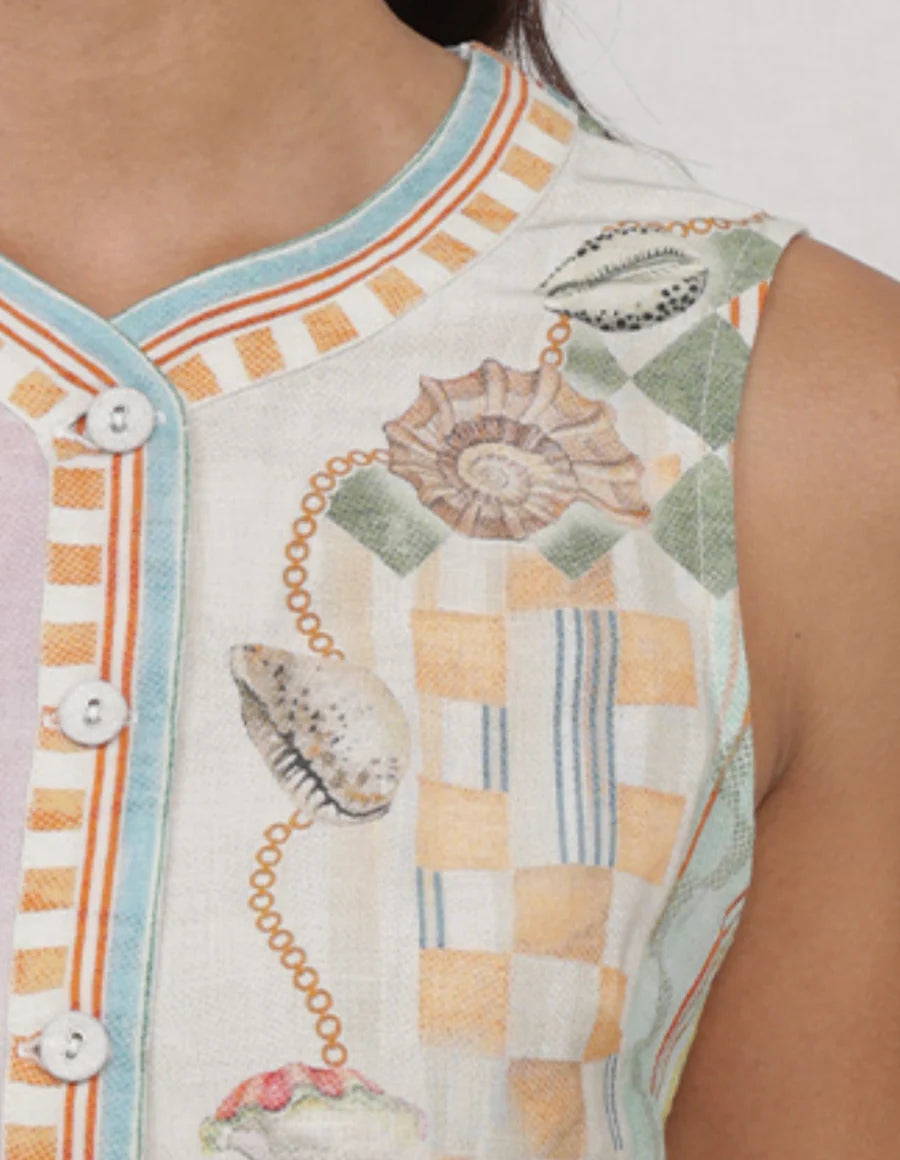 Ranna Gill Novara Sleeveless Waist Coat
