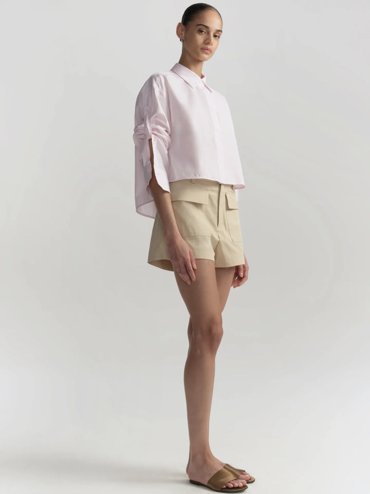 ALC Maude Cropped Cotton Shirt_5TOPS02026