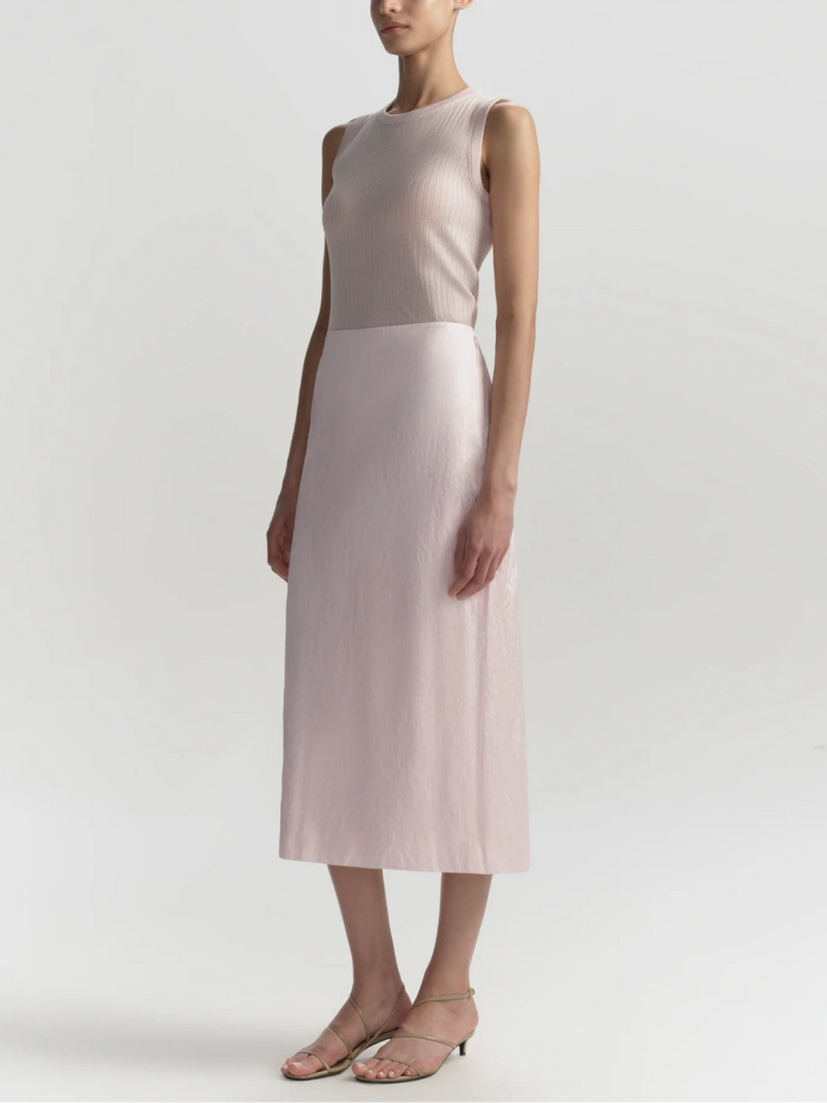 ALC Phoebe Satin Midi Skirt_3SKRT00629