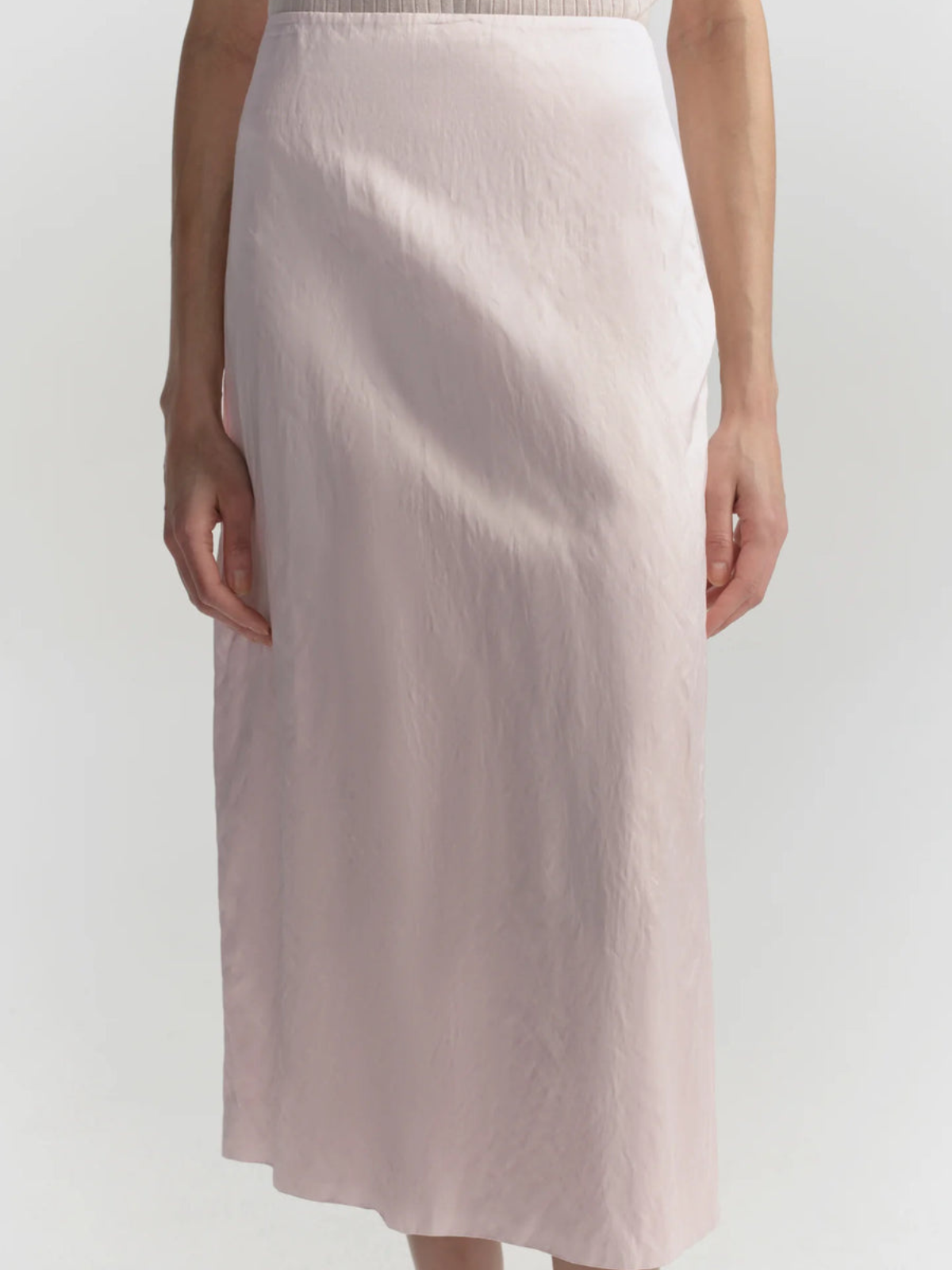 ALC Phoebe Satin Midi Skirt_3SKRT00629