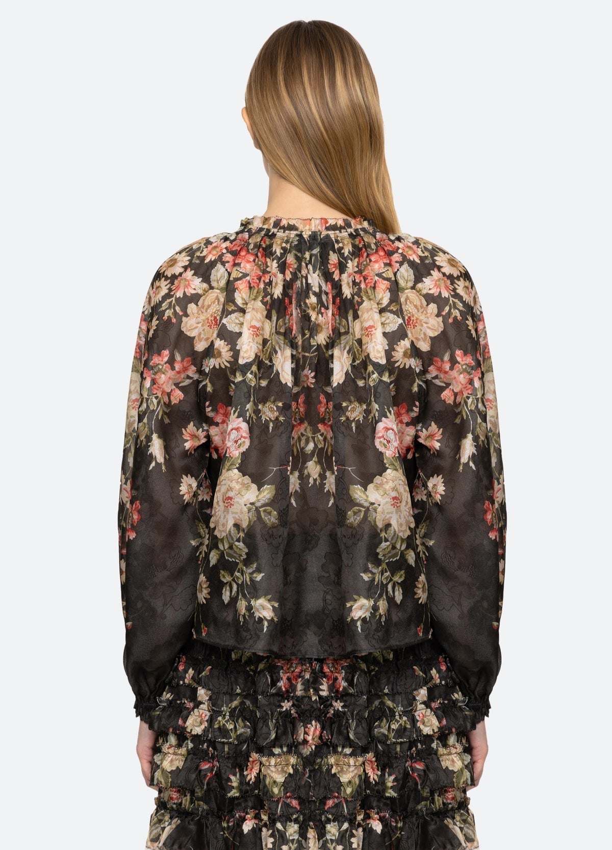 Sea Jolie Print Long Sleeve Top