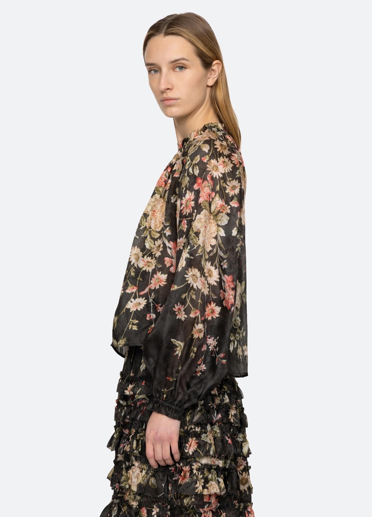 Sea Jolie Print Long Sleeve Top