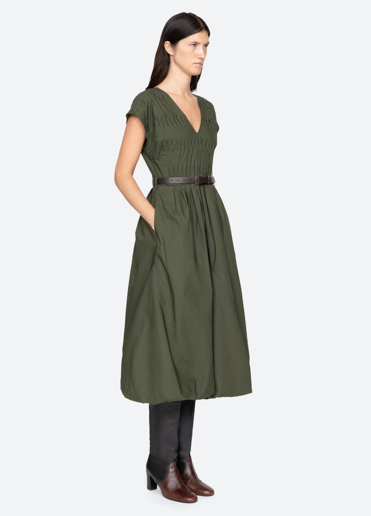 Sea Sullivan Belted Bubble Dress