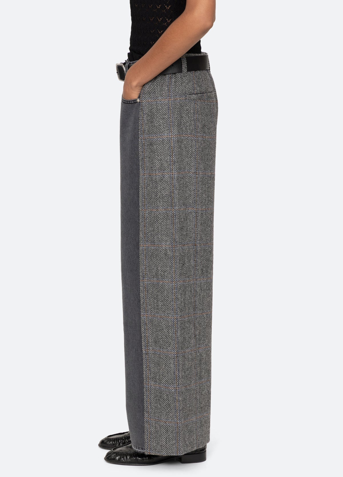 Sea Eleni Denim Combo Pant With Belt