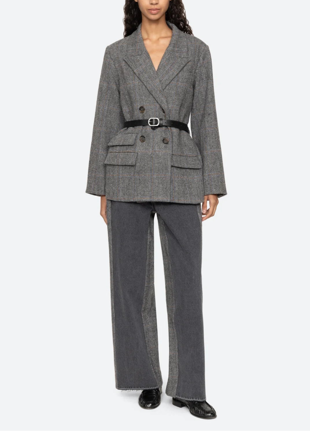 Sea Eleni Denim Combo Pant With Belt